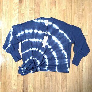 CINQ A SEPT Clerisa Tie-Dye Sweater in Blue Size M (NEW WITH TAGS)